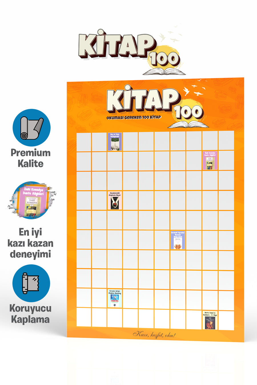 Kitap 100 Kazı Kazan Poster