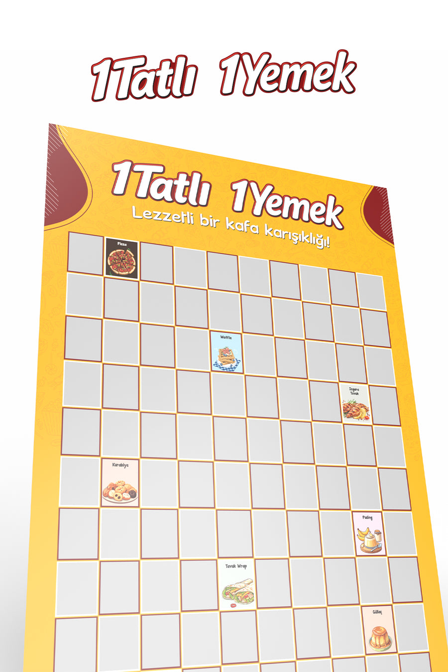 1 Tatlı 1 Yemek – Yemek Temalı Eğlenceli | Özel Kazı Kazan Poster