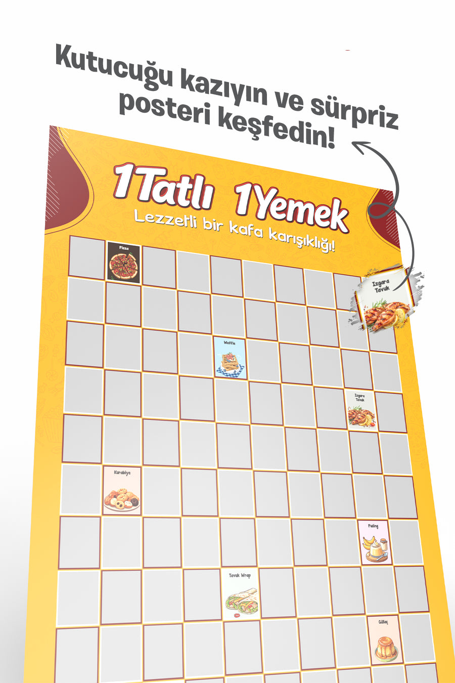 1 Tatlı 1 Yemek – Yemek Temalı Eğlenceli | Özel Kazı Kazan Poster