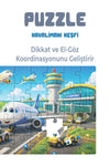 Havalimanı Keşfi Çocuk Puzzle 40 Parça – 23 x 15 cm Eğitici Yapboz