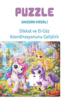 Unicorn Masalı 40 Parça Çocuk Puzzle – Unicorn Temalı Eğitici Yapboz 23 x 15 cm