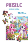 Unicorn Masalı 40 Parça Çocuk Puzzle – Unicorn Temalı Eğitici Yapboz 23 x 15 cm