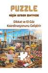 Küçük Ustalar Şantiyede 40 Parça Çocuk Puzzle – İnşaat Temalı Eğitici Yapboz 23 x 15 cm