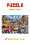 Şehirde Trafik 40 Parça Çocuk Puzzle – Araçlar ve Trafik Temalı Eğitici Yapboz 23 x 15 cm