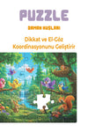 Orman Kuşları 40 Parça Çocuk Puzzle – Kuşlar ve Orman Temalı Eğitici Yapboz 23 x 15 cm
