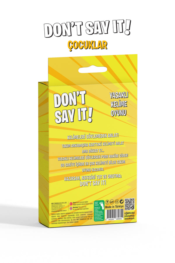 Çocuklar - Don't Say It! | Yasaklı Kelime Oyunu