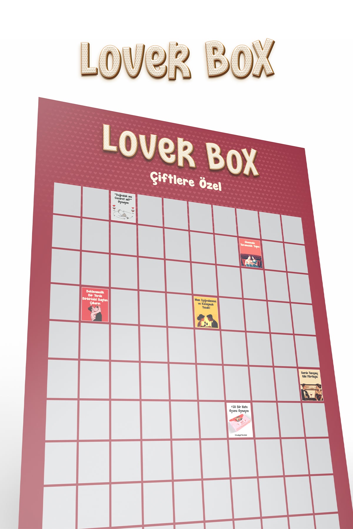 Çiftlere Özel +18 | Kazı Kazan Poster | Lover Box – Zigzag Games