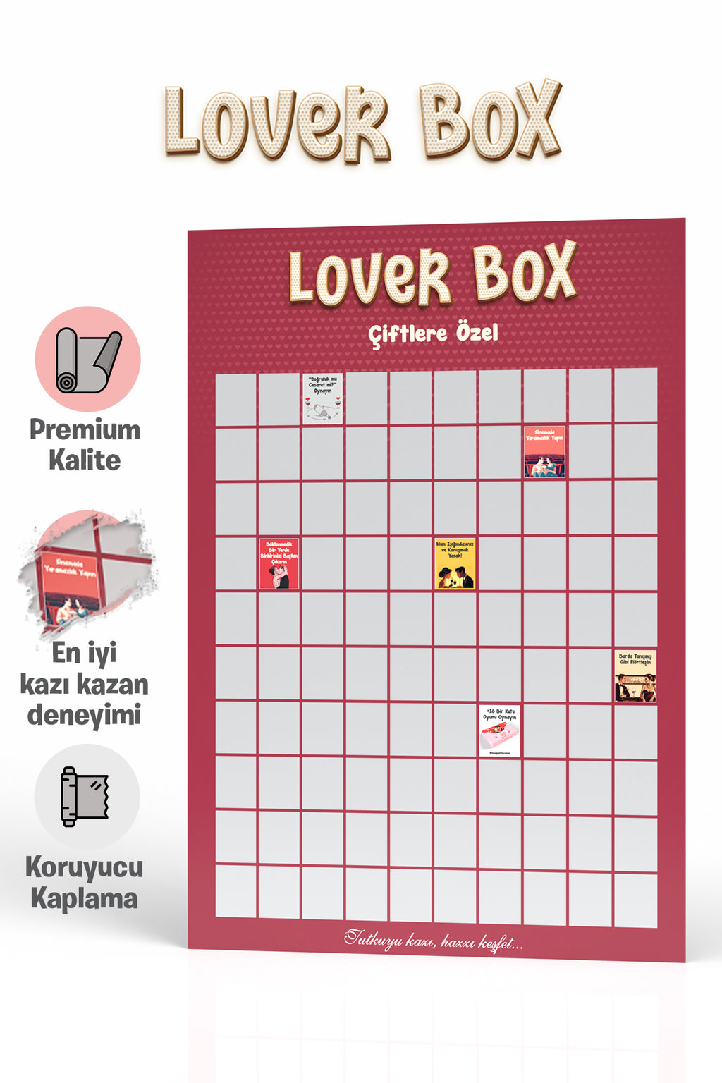 Çiftlere Özel +18 | Kazı Kazan Poster | Lover Box