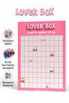 Sevgiliyle Yapılacak 100 Şey | Kazı Kazan Poster | Lover Box