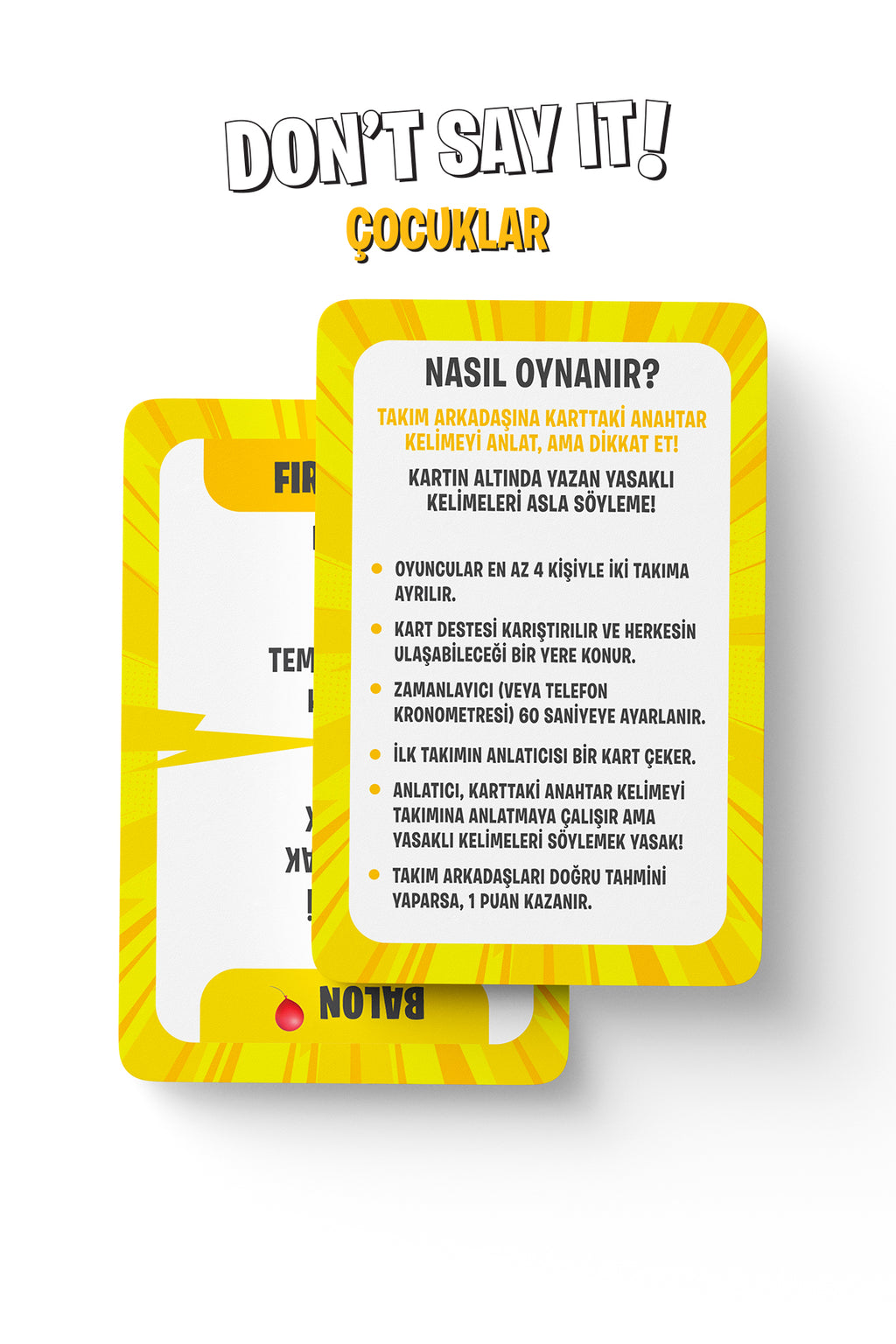 Çocuklar - Don't Say It! | Yasaklı Kelime Oyunu