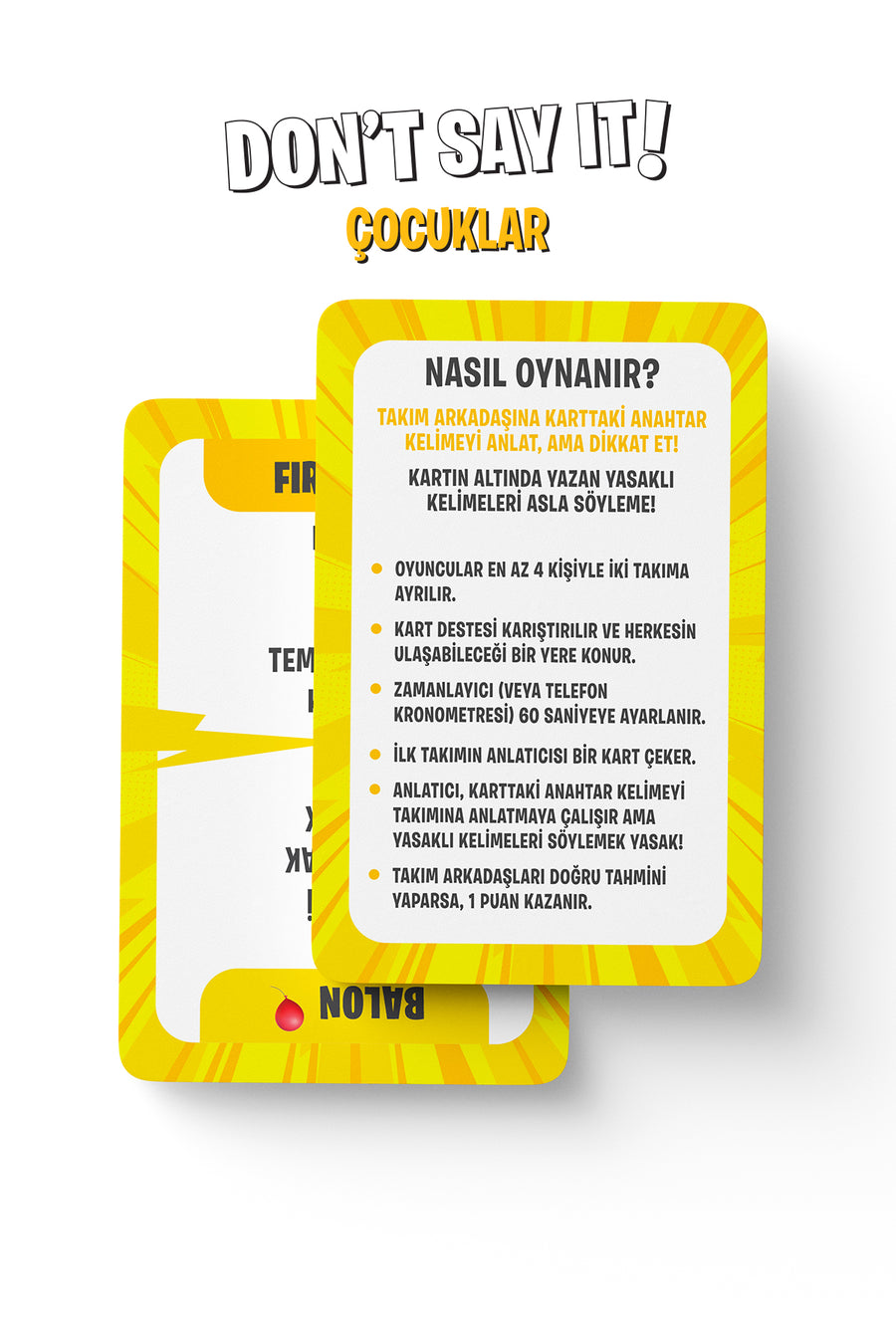 Çocuklar - Don't Say It! | Yasaklı Kelime Oyunu