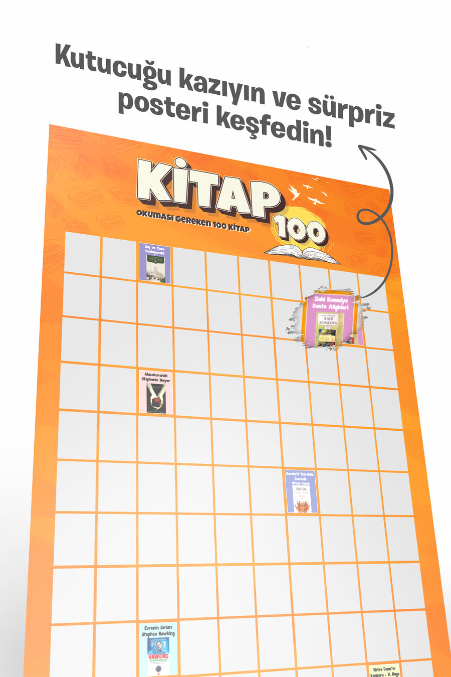 Kitap 100 Kazı Kazan Poster