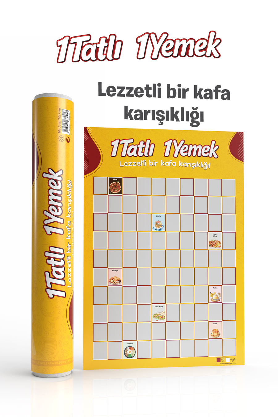 1 Tatlı 1 Yemek – Yemek Temalı Eğlenceli | Özel Kazı Kazan Poster