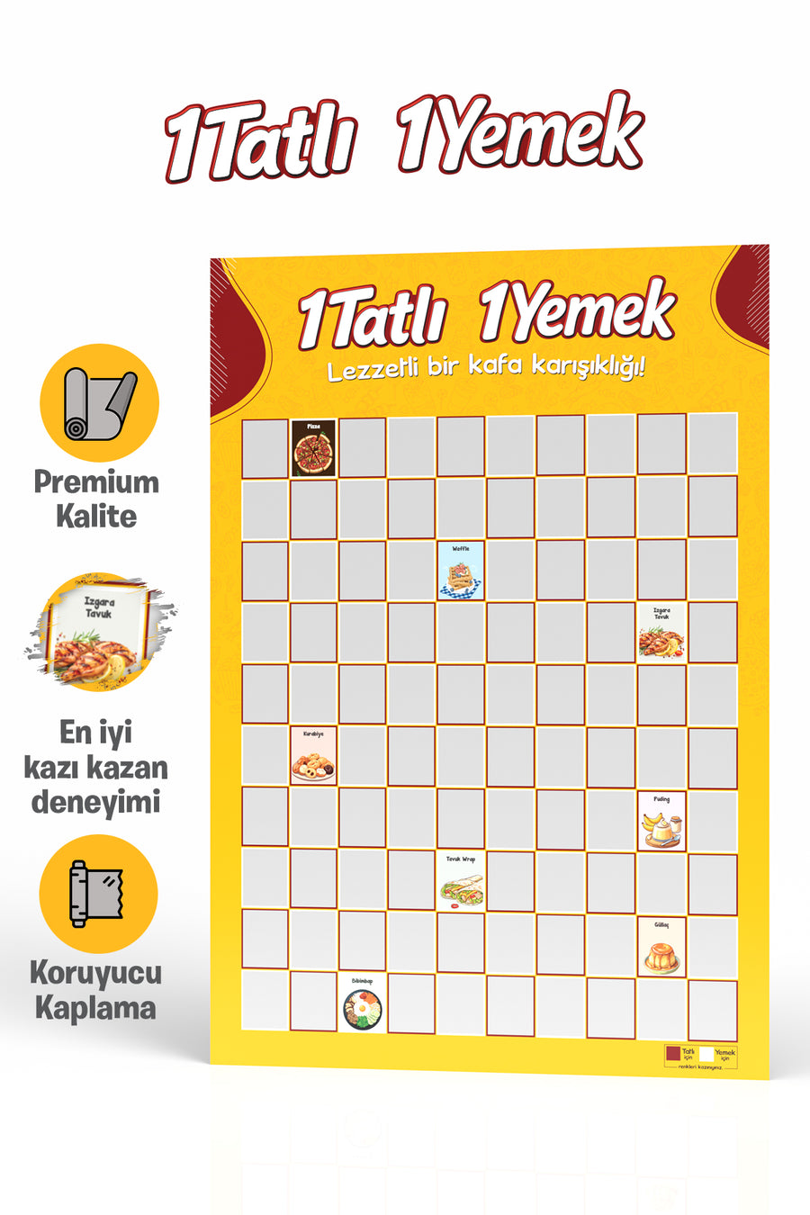 1 Tatlı 1 Yemek – Yemek Temalı Eğlenceli | Özel Kazı Kazan Poster