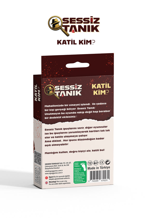Sessiz Tanık Katil Kim? Strateji, Mantık ve Dedektiflik Kutu Oyunu