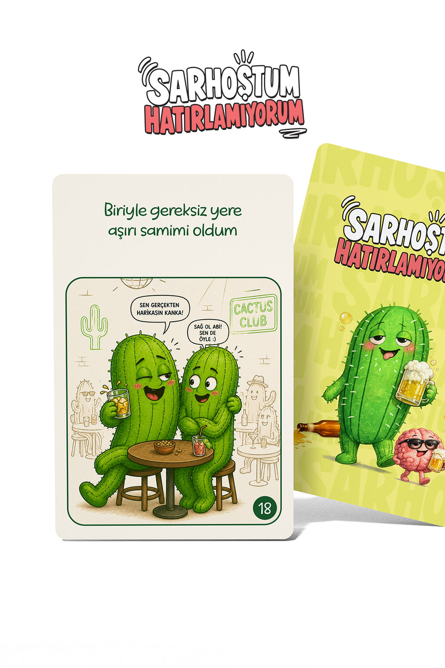 Sarhoştum Hatırlamıyorum +18 Yetişkin Parti Kart Oyunu